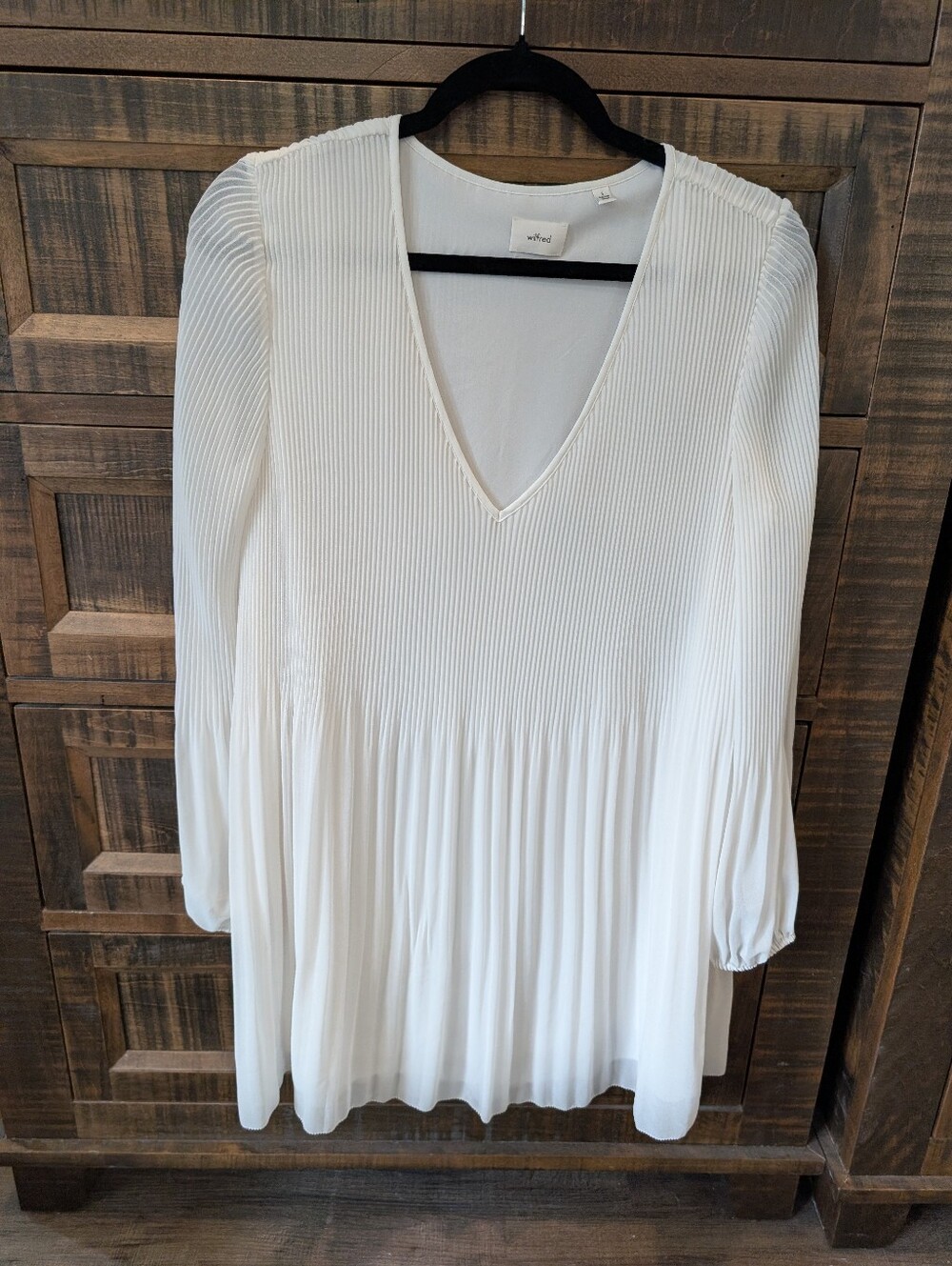Wilfred white pleated dress